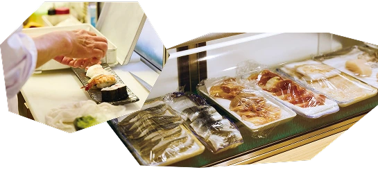 料理する職人