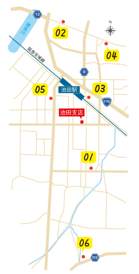 池田駅周辺地図