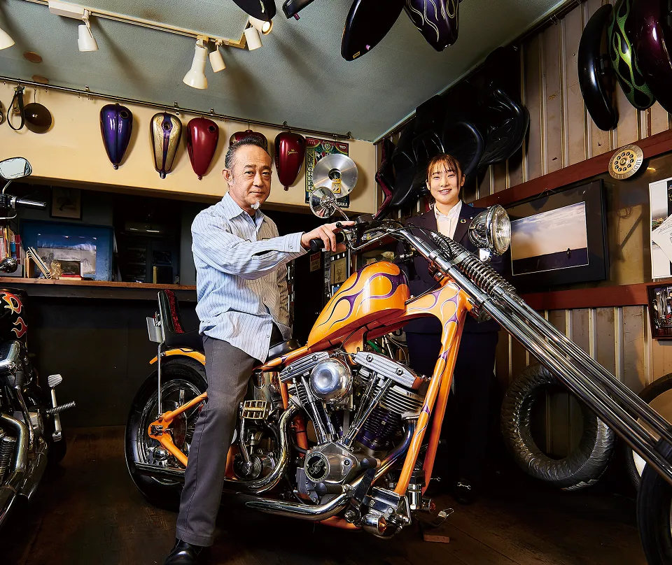 今月のあましんさん　大西 玲奈さん（神戸東支店 2021年入庫）とSHIUN CRAFT WORKSの代表取締役でレーサーの松村さん