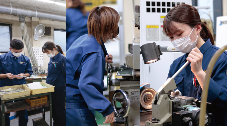 製造業にしては珍しく全従業員の4割を女性が占める