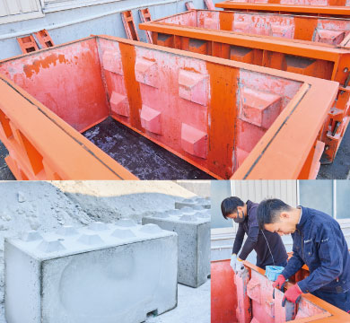 積み上げるだけで頑丈な壁を作ることができるべトンブロック