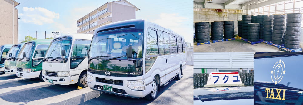 各発注先から帰還し、静かに次の出番を待つ車両たち